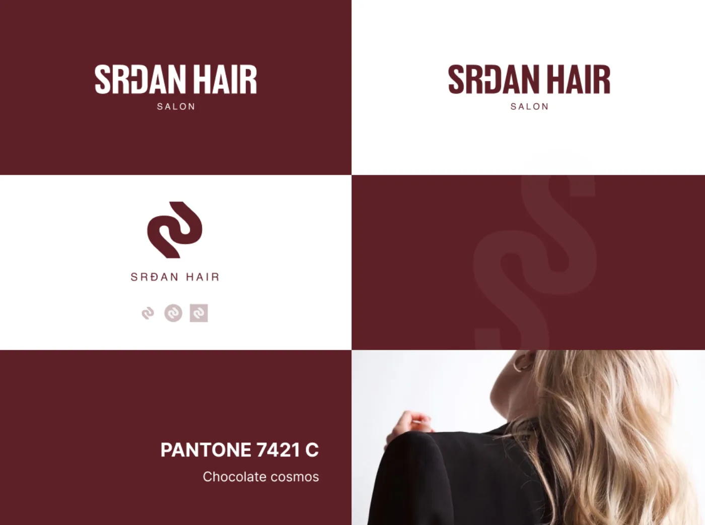 Srđan Hair, brand identity system