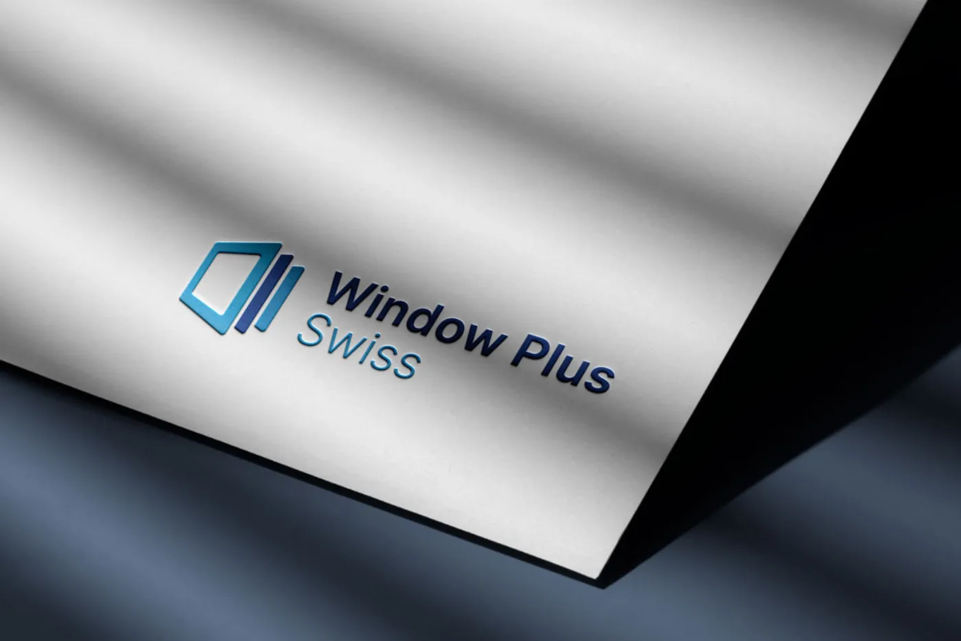 Window Plus Swiss logo design, brand identity by Studio Deadline Belgrade
